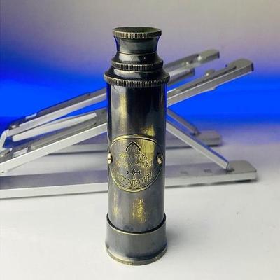 Brass Pocket Zooming Telescope 15.24 Cm Spyglass, Special Gift For Kids  Groomsmen Gift, Husband Gift,Boyfriend Gift, Best For Halloween Gift
