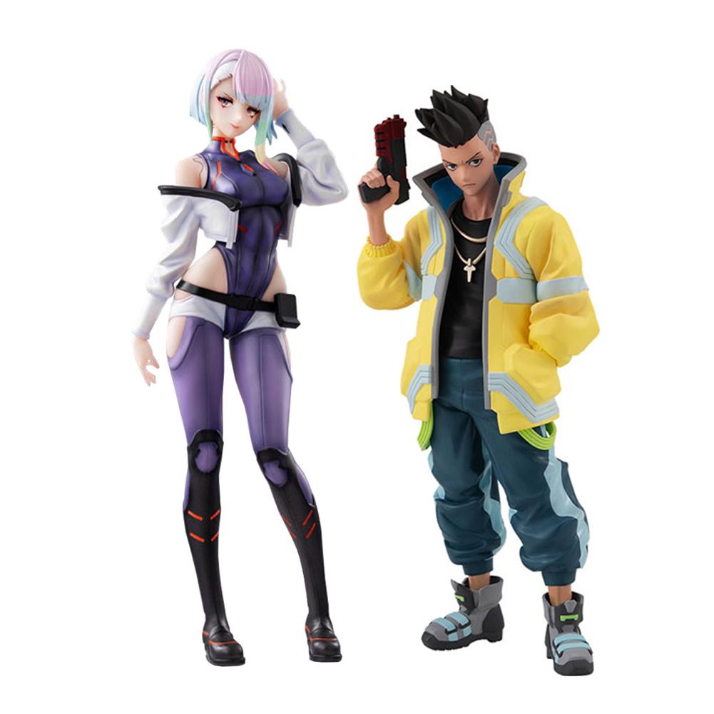 Anime Game Cyberpunk Rebecca Figure Standing Model Toy Collection Lucy Action Figure David figures Desk Decoration Birthday Gift