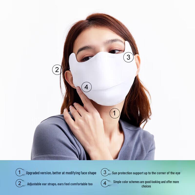 OhSunny Summer Cooling Sun Protection Face Mask