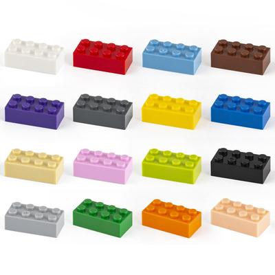 20 Pezzi Blocchi da Costruzione Mattoncini Spessi 2x4 Giocattolo Educativo di Assemblaggio per Bambini Dimensioni Compatibili con Marca 3001