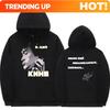 Nouveau Sweat À Capuche Personnalisé Vintage Classique Viktor Tsoi Kino Avec Impression Double Face, Style Rock Russe, Pour S