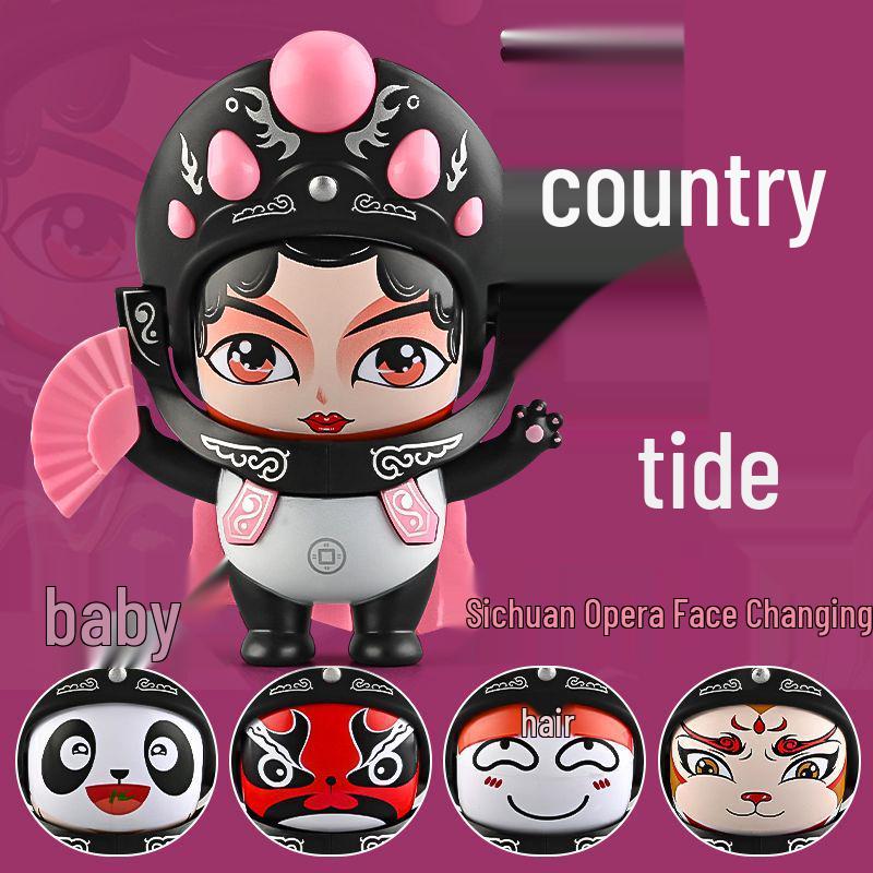 

Китайская кукла-панда, меняющая лицо, игрушка для снятия стресса, сувенир