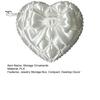 Desktop Jewelry Organizer 3D Print Heart Storage Box, with Satin Simulation Texture, Bow Anti-tangle Design Macaron Organizer, Portable for Necklaces