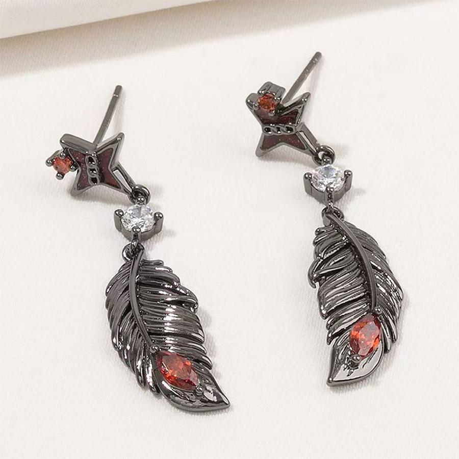 

Модные серьги-подвески для женщин чёрный