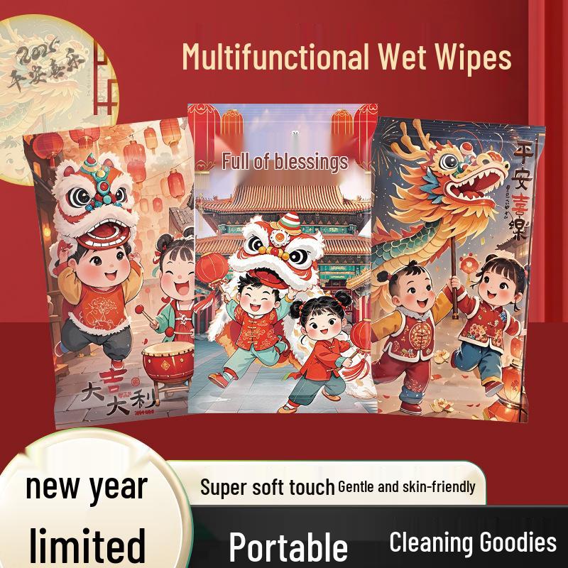 Individually Packaged Pure Water Wet Wipes for Hands and Mouth - Portable for Kids and Babies