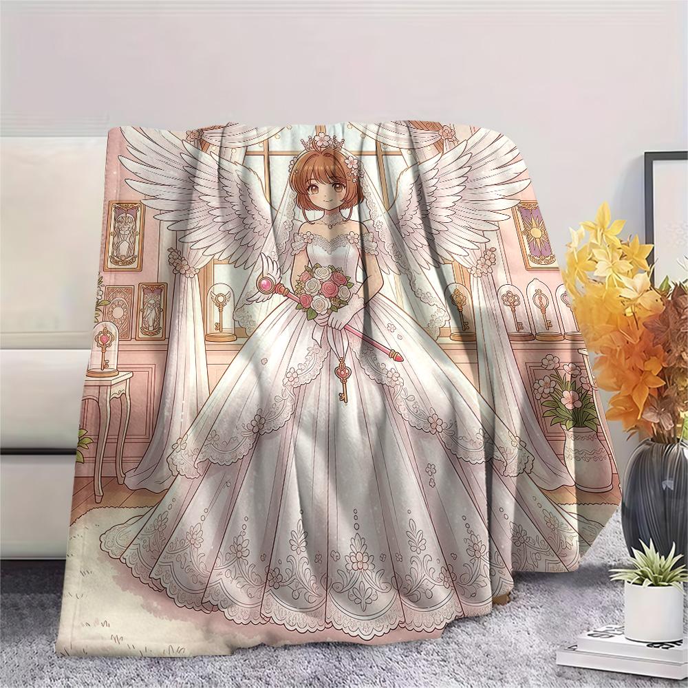 

Cardcaptor Sakura Kinomoto Sakura Collection2 flannel blanket, warm for home lounge, ideal gift choice 75x90cm