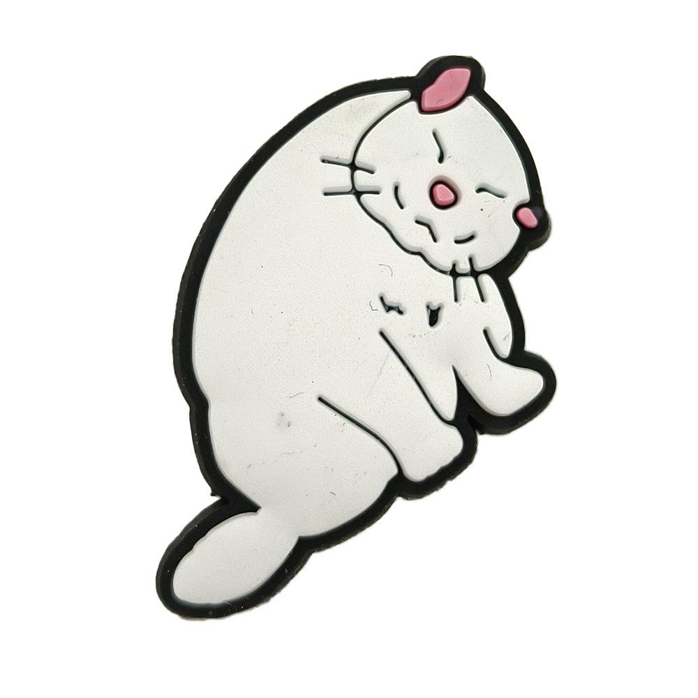 Cute Cartoon Cat Shoe Charms: Soft DIY Accessories for Garden Shoes
