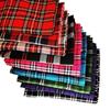 1-3 Yards Mitteldick Klassisch und Stilvoll Schottische Karos Polyester Baumwollstoff zum Nähen von Damenröcken, Tartan Designstoff
