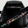 51-Inch Reflective Cool Trend Sports Car Front Windshield Sticker, Reflective Color Laser Front Sticker, Matte Decorative