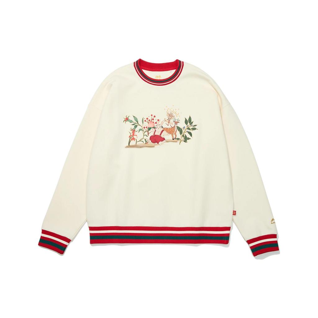 Li Ning Sports Trendy Collection Sweatshirt Women's Ecru AWDT074-6