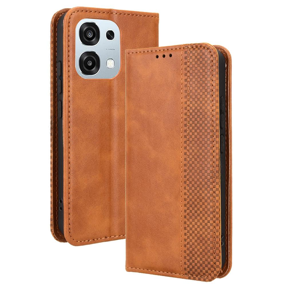 Leather Case for Oppo A6 Pro 4G/A6 Pro 5G/F31 5G Wallet Stand Retro Texture Phone Cover