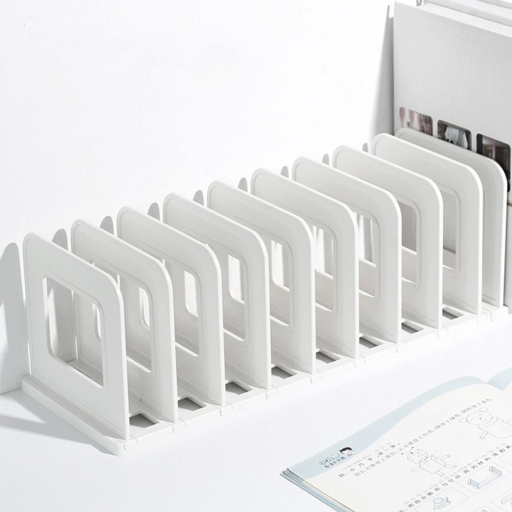 Adjustable Desktop Book Stand Dividers Book Display Rack Thicken File Storage Bookshelf  Documents