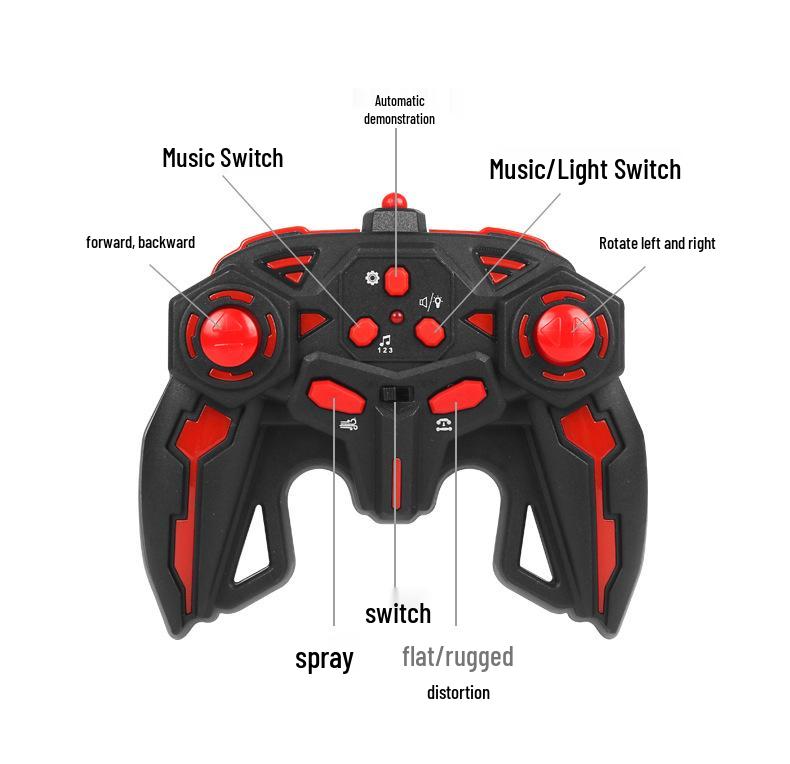 Gesture-Controlled Stunt Light Spray Off-Road Remote Car - Kids' Electric Climbing Toy