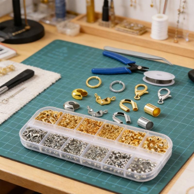 Double Size Metal Bead Positioning Kit Delicate Earring Making Supplies For Necklace Bracelet Earring Crafting