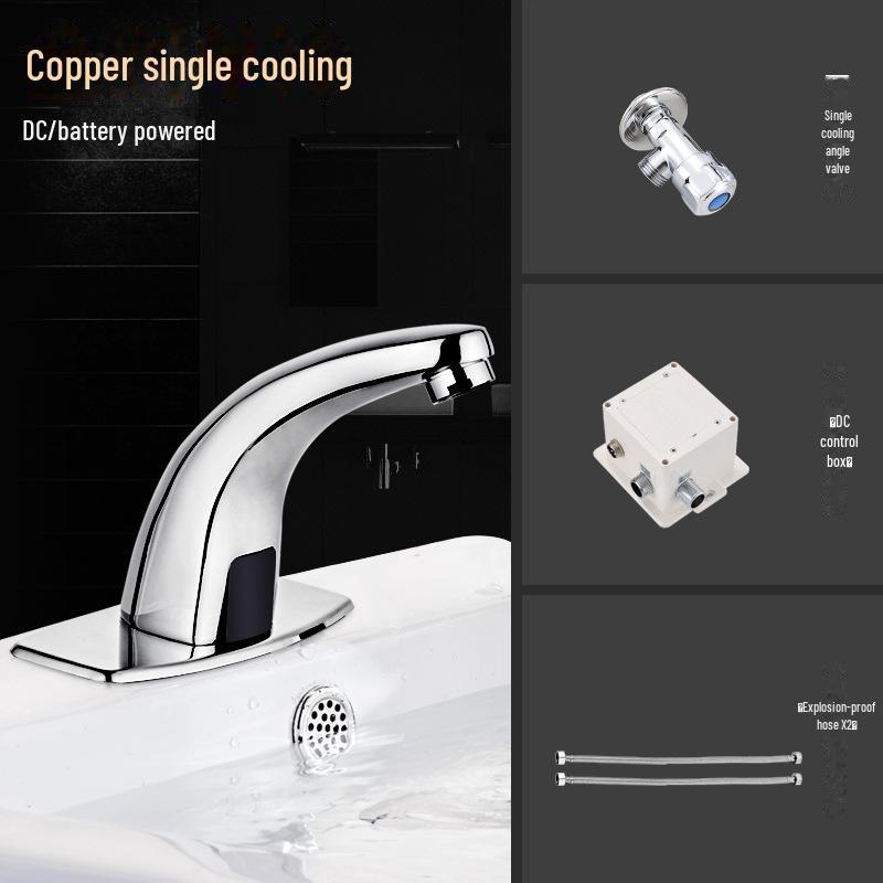 Smart Automatic Infrared Dual-Temperature Faucet for Hands-Free Washing