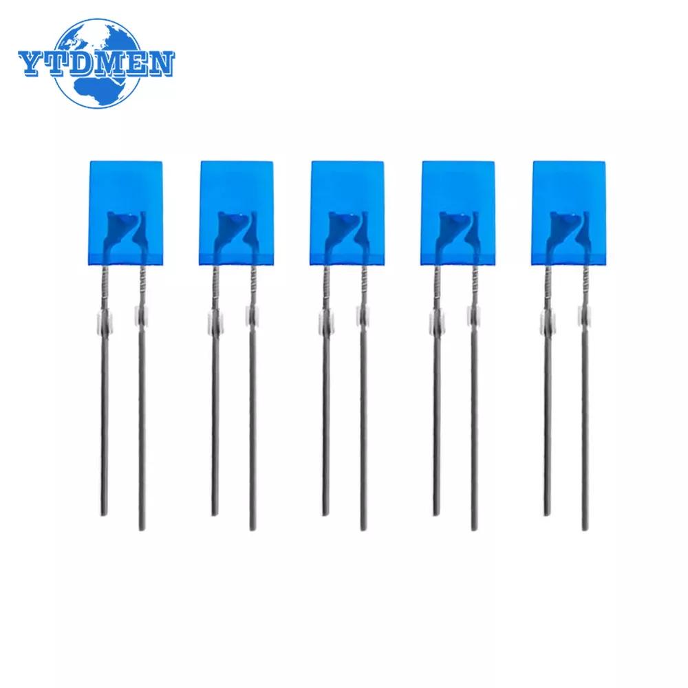 100/200pcs LED Light-emitting Diode 2*5*7mm Square LED Diode Red Yellow Green Blue White Diodes for DIY Electronic