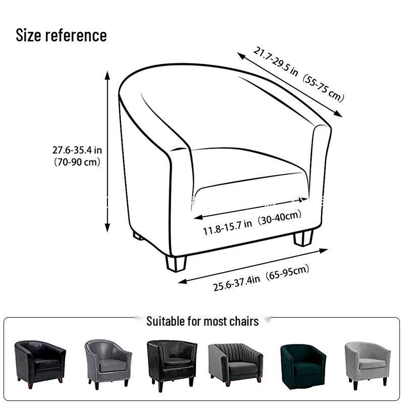 Single Seat Stretch Velvet Sofa Cover - Silver Fox