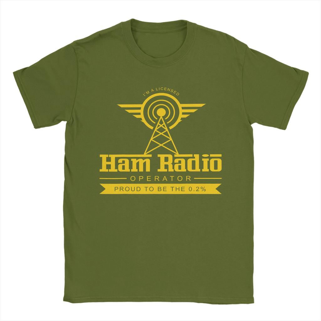 Unisexs Ham Radio Operator T Shirt Cotton Tops Vintage Short Sleeve Round Collar Tee Shirt New Arrival TShirts