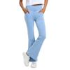 Women's Faux Denim Sports Yoga Pants High Waisted Tummy Tucking Hip Lifting Outfit Fitness Casual Pants