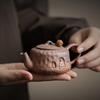 Old Rock Clay Vintage čajová konvice Malá kapacita Čínská ručně vyráběná čajová konvice na vaření Kung Fu Čajové sady Filtrační nádoby