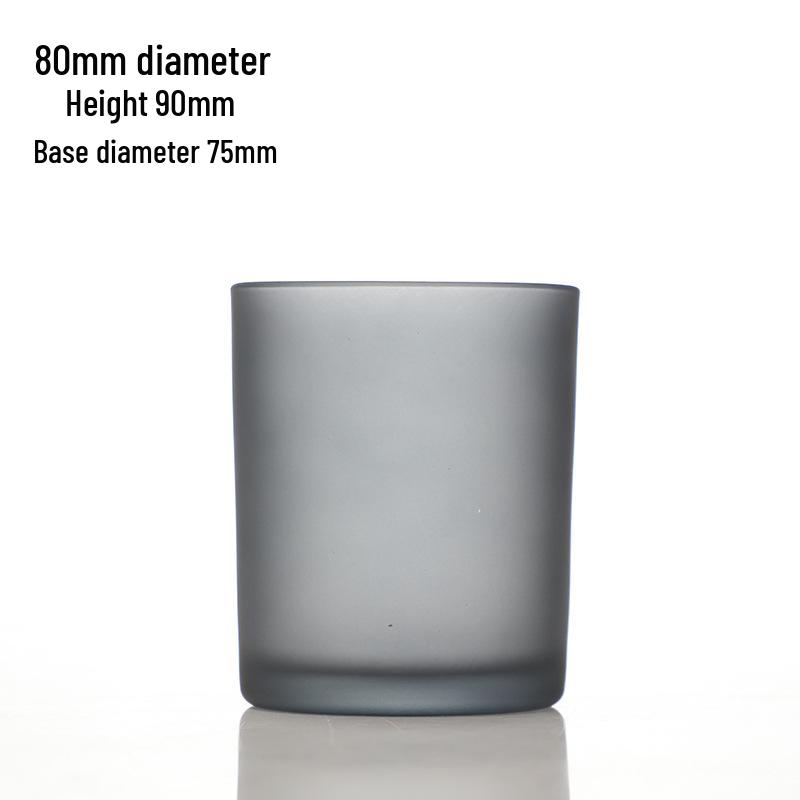 Frosted Matte Spray Painted Aroma Candle Holder with Customizable Logo