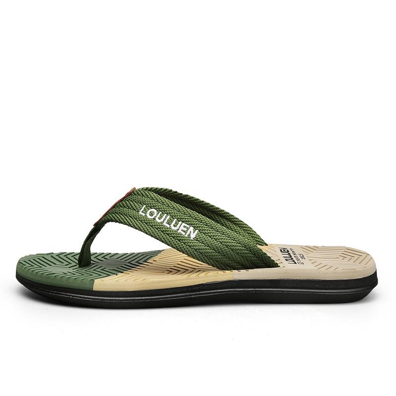 

Fashion trend men s outdoor home two wear foot sandals summer flip-flops outer wear color matching slippers large size 45