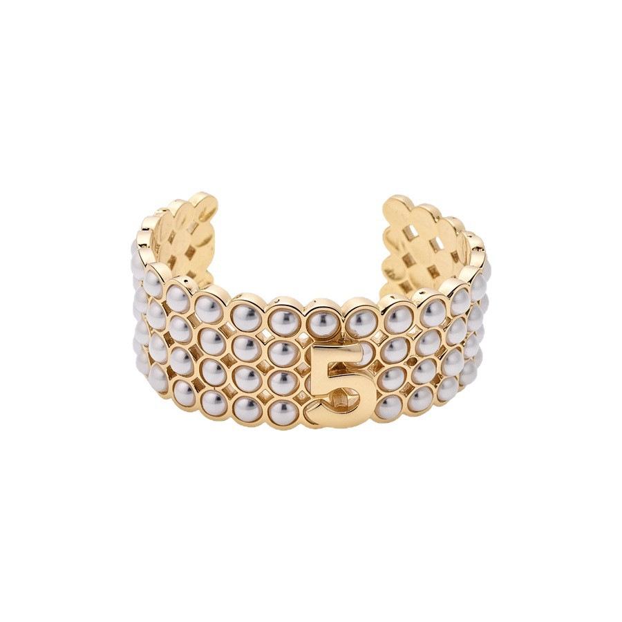Golden Dreams Multi-layer Pearl Openable Bracelet - Court Style Luxury Jewelry for Women