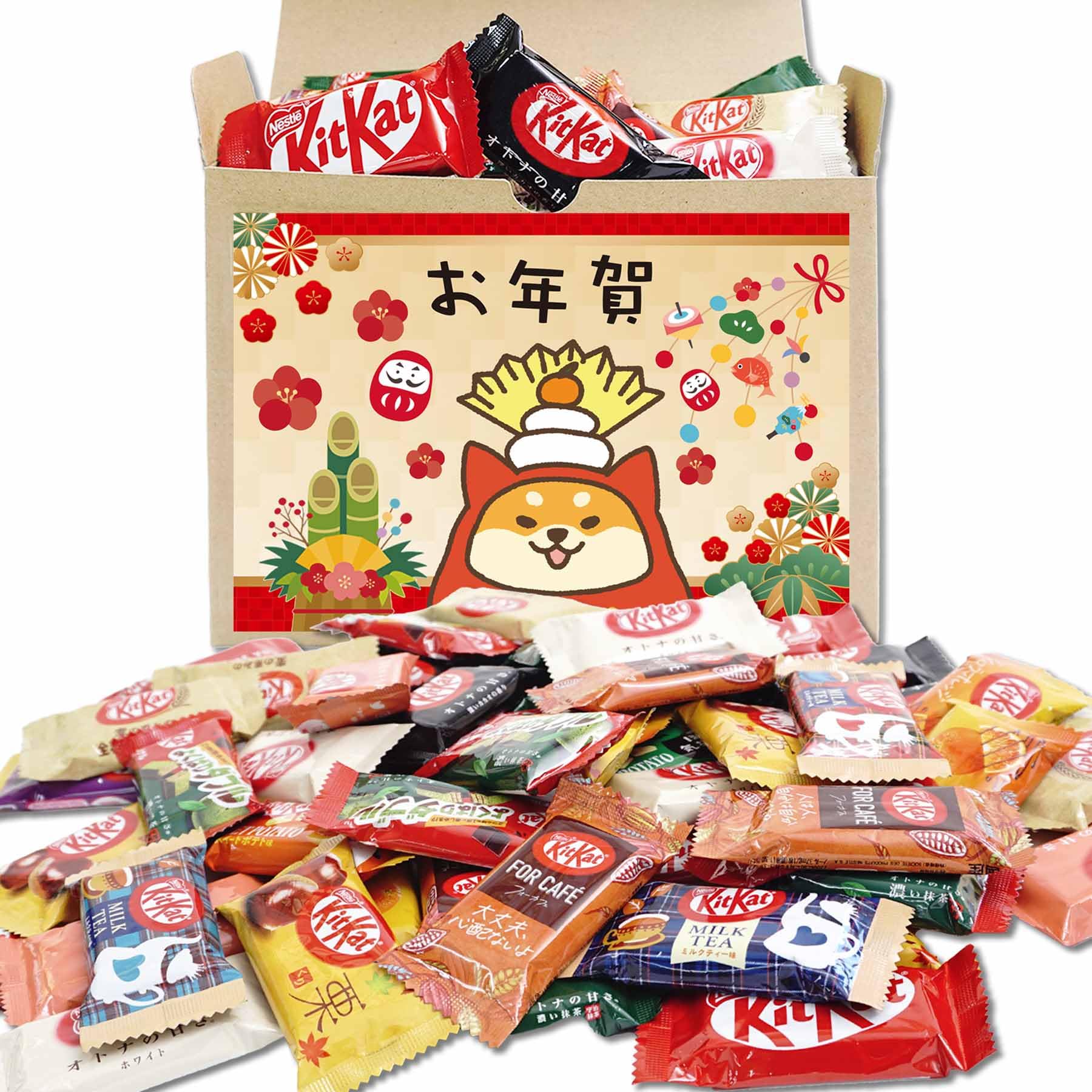 

Новый ассортимент сладостей Подарочный KitKat Mini Сравнение вкусов 6 или более разных вкусов В коробке Год (48 штук)