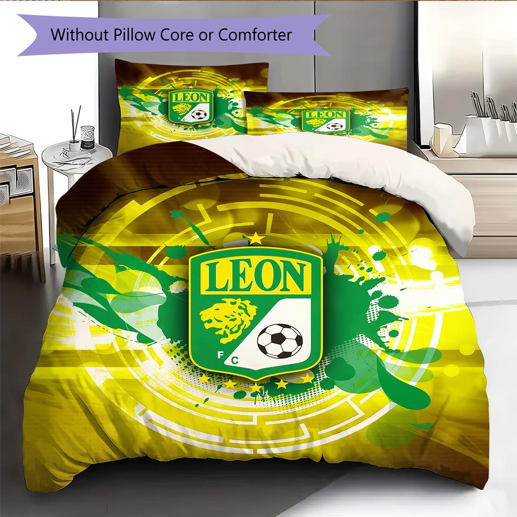 Club León  Pattern Bedding Quilt Set  Home Decoration  Gift (1 * duvet cover + 2 * pillowcase  without core)