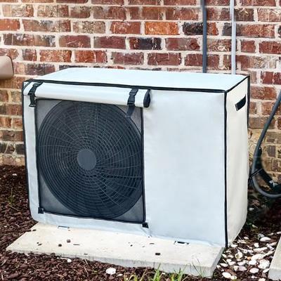 Oxford Cloth Ac Cover Breathable Easy To Install Durable Dustproof Waterproof Outdoor Rollup Ac Unit Cover Air Conditioner Cover