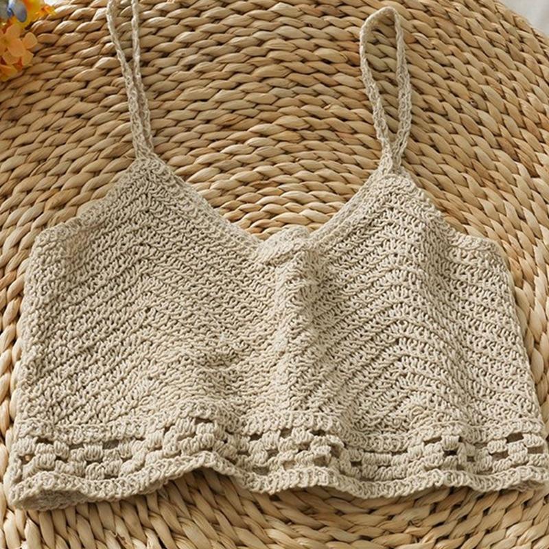 Spring And Summer New Korean Retro Crochet Embroidered Knitted Cardigan Vest