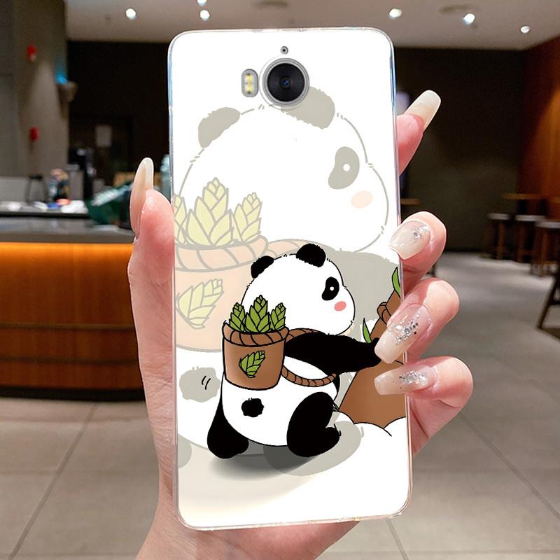 Phone Case For Huawei Y5 2017 / Y6 2017 / Honor Play 6 Funda Butterfly Bow Protective Casing Transparent Soft Silicone TPU Cover