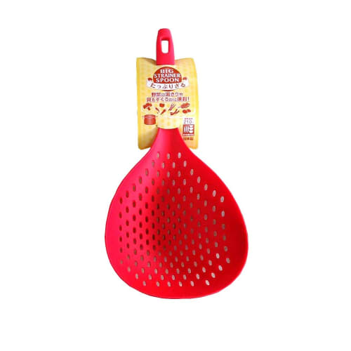 Big Strainer Spoon, Large Strainer, Red