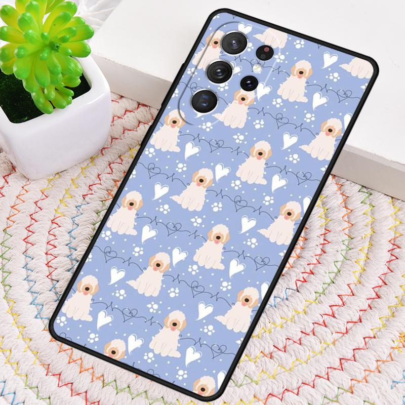 Cartoon Cavoodle Cavapoo Phone Case for Samsung Galaxy Note 10 Pro S26 Ultra S23 S24 FE S25 S21 S22 PLUS Shockproof Cove