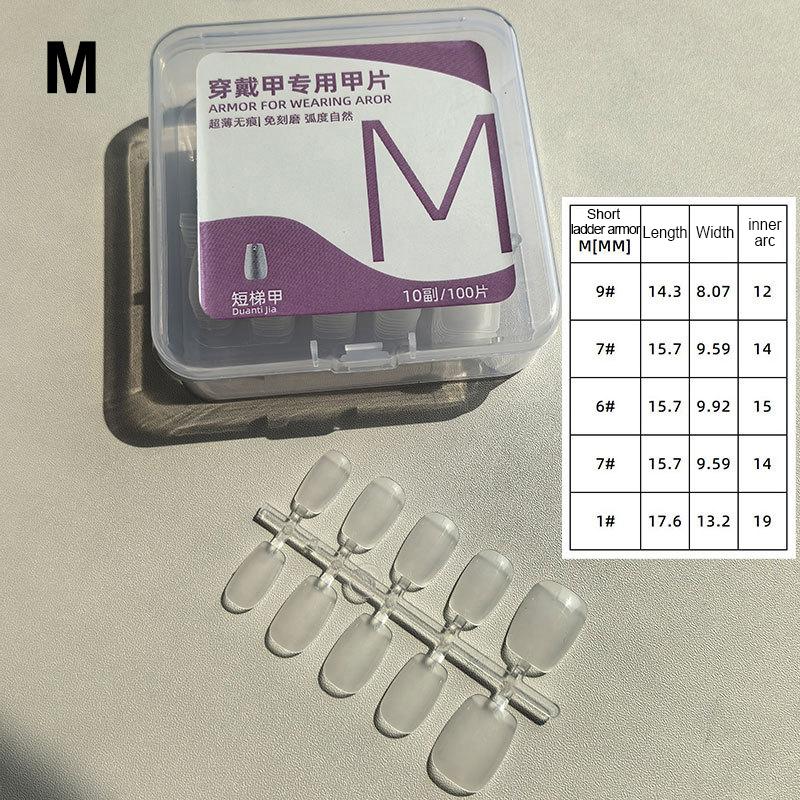 100pcs Short Almond Frosted Clear Fake Nails Perfect For Nail Design And Salon Extensions Perfect For Dating And Everyday Wear