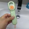 All-in-One Shoe Brush with Integrated Soap Holder for Effortless Cleaning