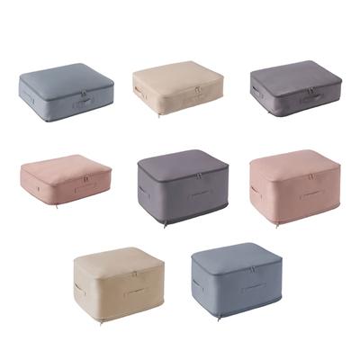Large Capacity Bedding Container Clothing Organizer Self Compressing Storage Bag for Blankets Clothes and Comforters