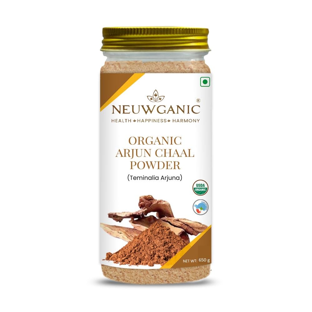 

Neuwganic Organic Arjun Chaal Powder, India Organic & Usda Organic Certified | 650gm 1.4lbs