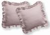 Cotton Pillowcase 40x40 Pure with a Ruffle Powder Pink 2pcs