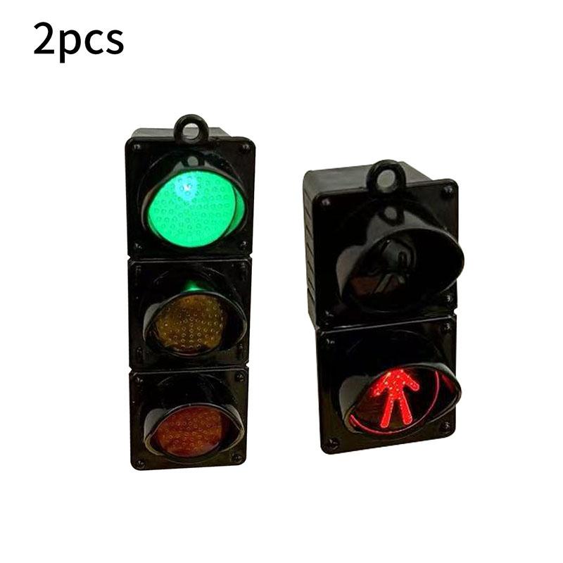 New 3D Traffic Light Magnetic Refrigerator Stickers Funny Traffic Toy Pedestrian Light Creative Magnetic Decoration Accessories