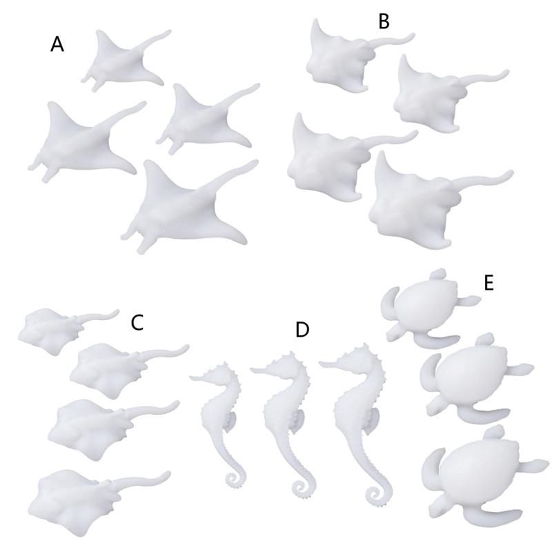 3D Diy Crystal Epoxy Material Filling Enclosed Marine Animal Model Micro Landscape Fish Sea for Turtle Material Accessor
