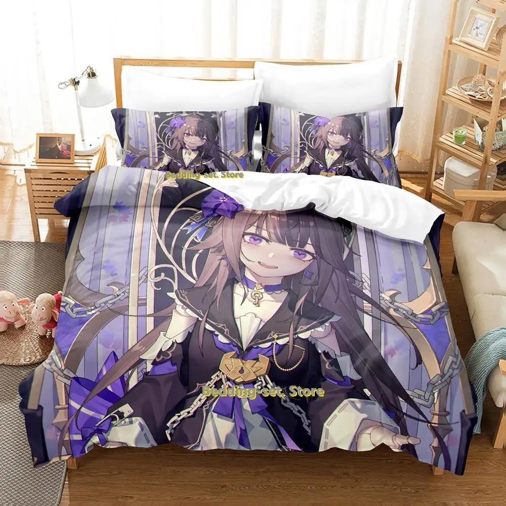 Honkai Star Rail Bedding Set Single Twin Full Queen King Size Bed Set Adult Kid Bedroom Duvetcover Sets Anime Parure De Lit Bed