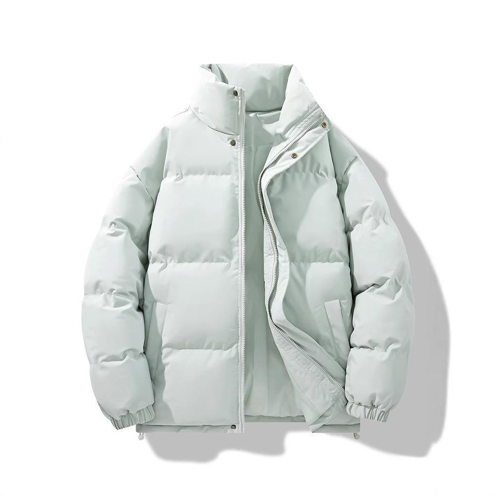 New Winter Stand-up Neck Cotton Clothes Men's Thickened Warm Couple Casual Bread Clothes Loose Trendy Brand Versatile Cotton-padded Jacket
