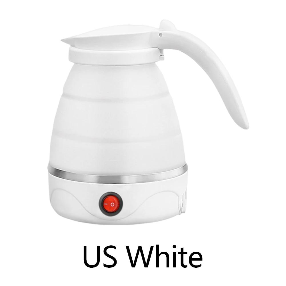 Portable Folding Electric Kettle Silicone 600W Collapsible Water Kettle US/EU/UK/AU Easy To Use for Camping Hiking Picnic