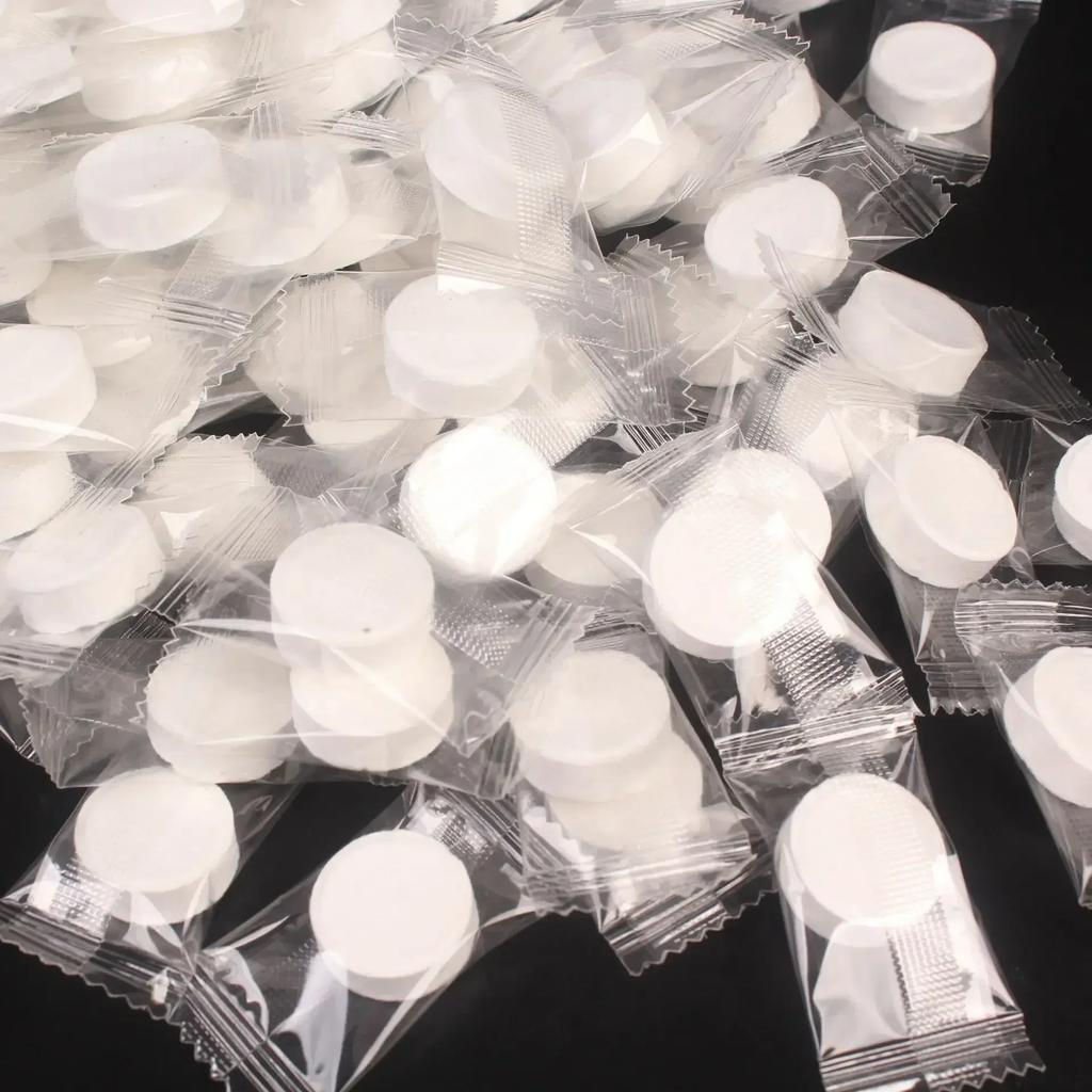 10-100PCS Compressed Towel Soft Disposable Coin Tissue Portable Mini Compressed Towel Absorbent Travel BBQ Outdoor Camping