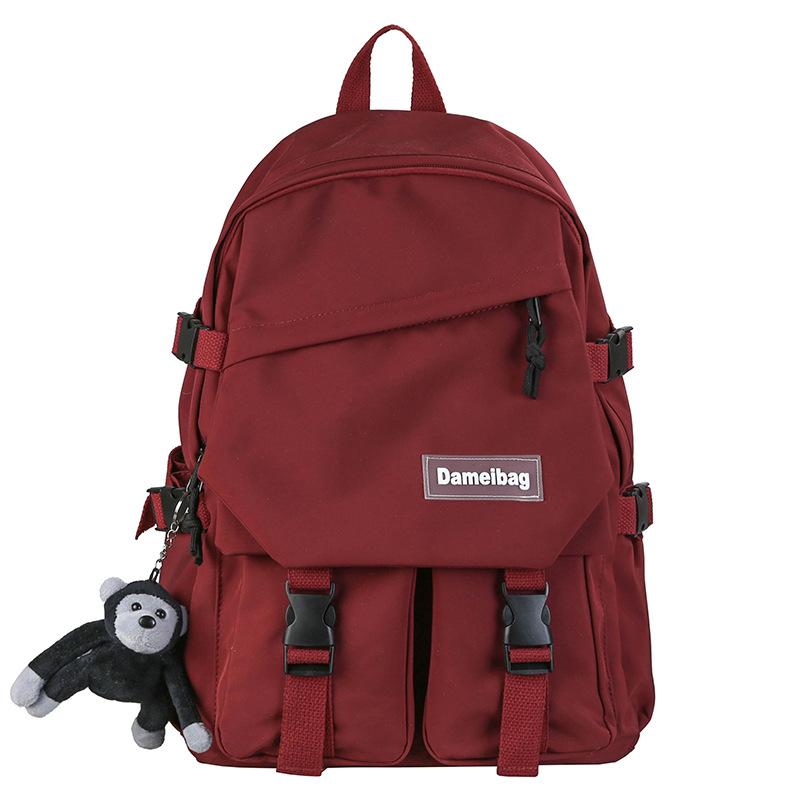 Schoolbag Male Japanese Large Capacity Leisure Travel Bag Tide Junior High School Student Backpack Female Fashion Backpack Outdoor