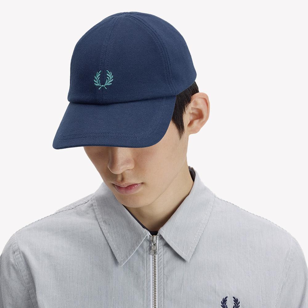 Fred Perry Pique Classic Cap - Tennis Blue/Deep Mint Cfpu2612295-58B