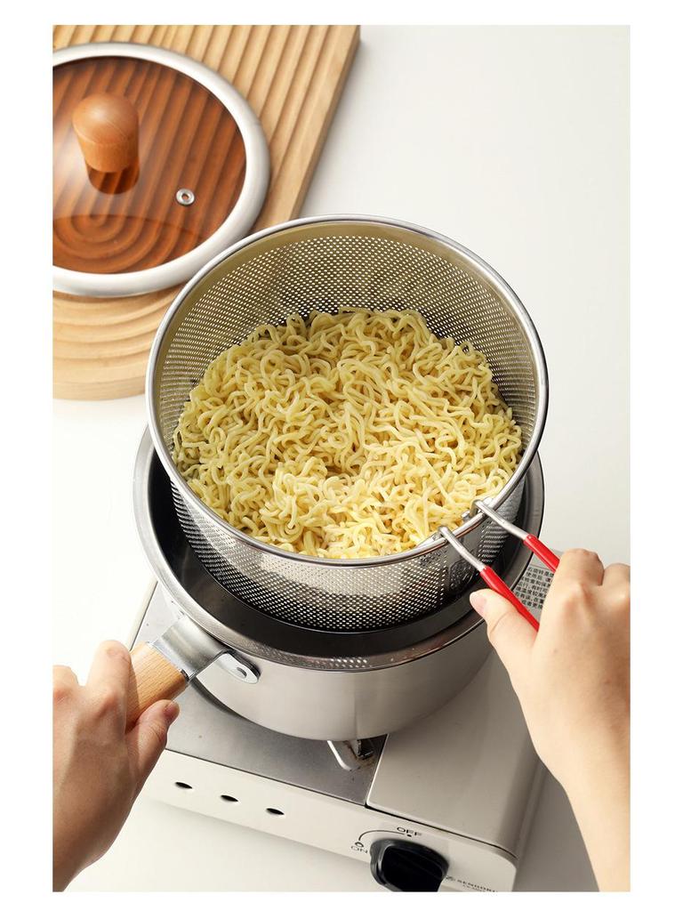 Multifunctional Mini Deep Fryer & Milk Pot with Frying Basket