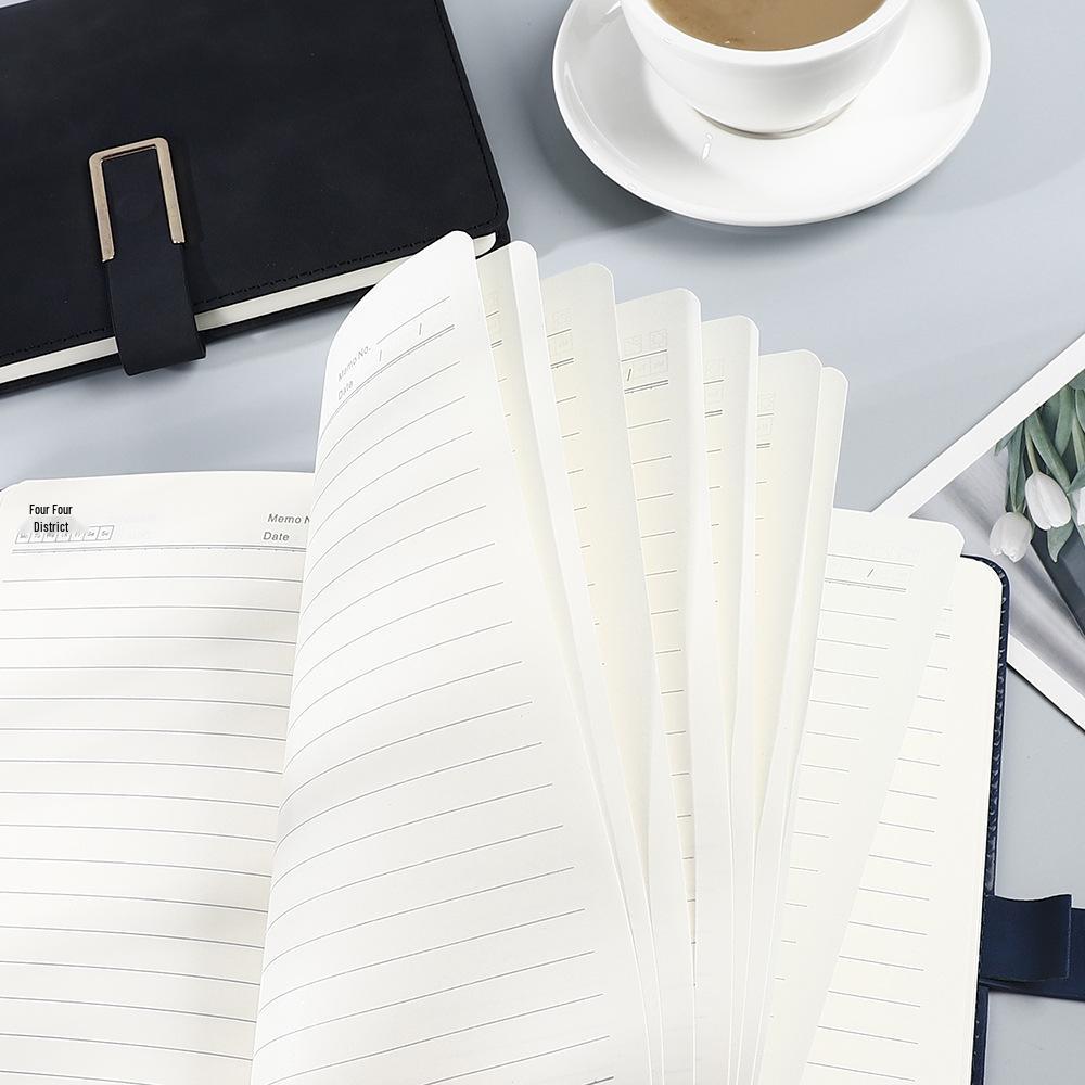 U-förmige Schnalle PU-Leder Business-Notizbuch, Anpassbar für Besprechungen & Aufzeichnungen