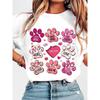 European Size , Local Delivery, 1pc Women's Casual Short-Sleeved T-shirt-Valentine's Day Gift, Holiday Fun Pattern Printing